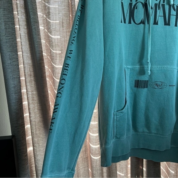 Andrew McMahon and the Wilderness Green Band Hooded Sweatshirt Size Medium - Picture 11 of 13